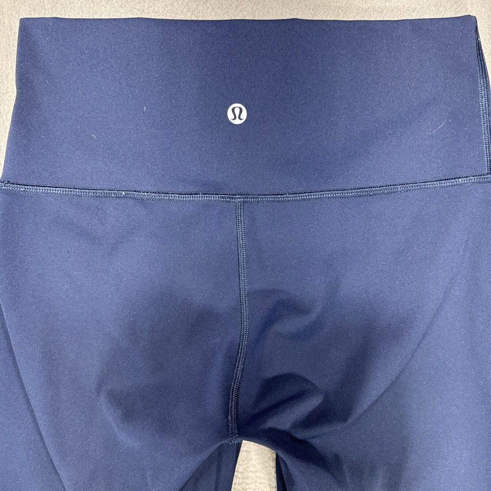 Lululemon Wunder Train High Rise Tight 24x25 Blue Leggings Crop‎ Athleisure Gym - Picture 8 of 10